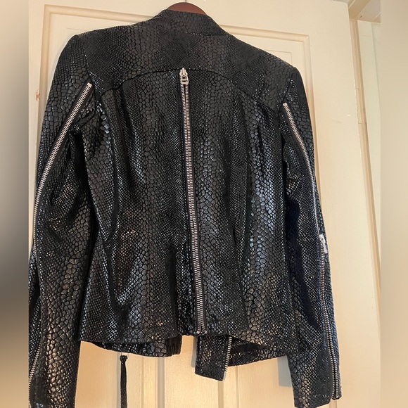 Zipper Reptile print Jacket - Picture 3 of 9